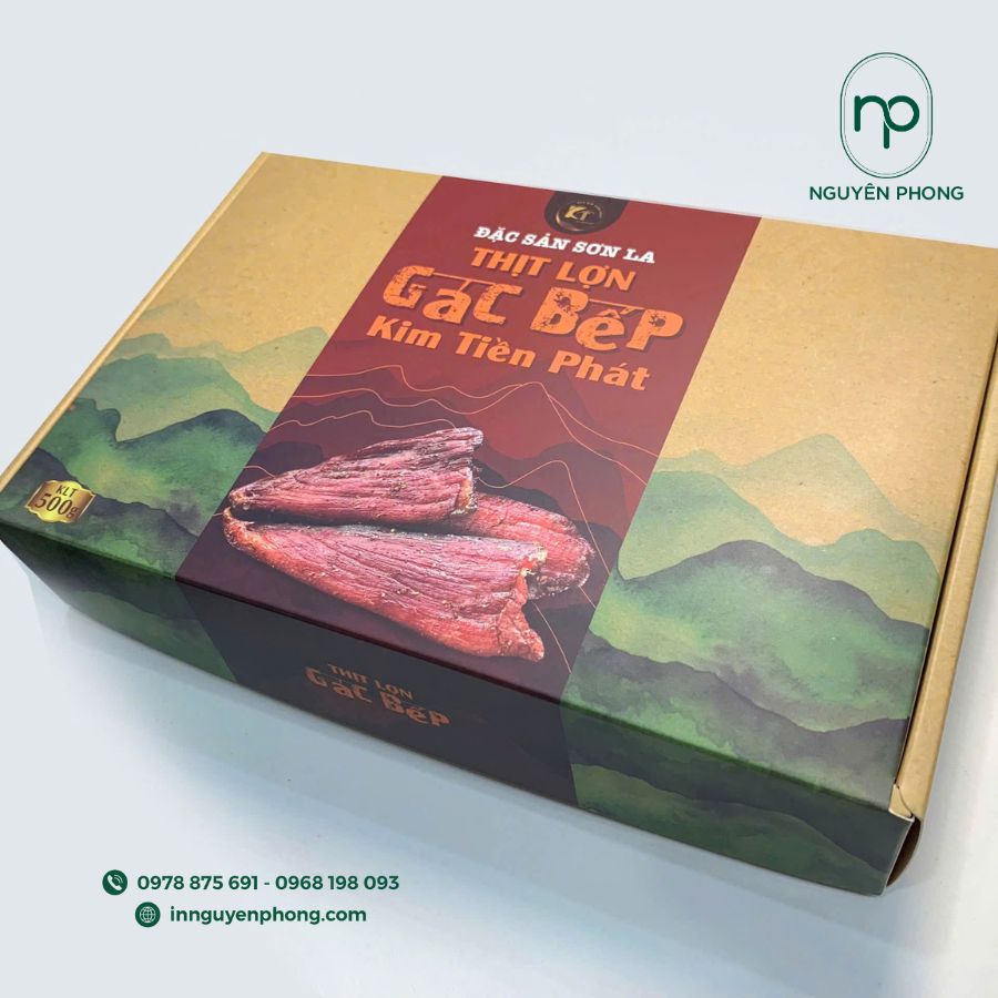 Hộp đựng trâu sấy đẹp thu hút người mua